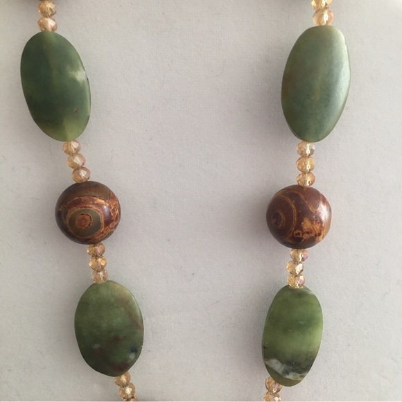 Stone & Glass Beaded Necklace - Picture 3 of 16